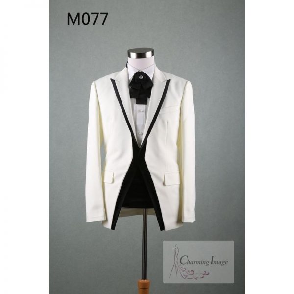 白色時尚男士禮服 M078