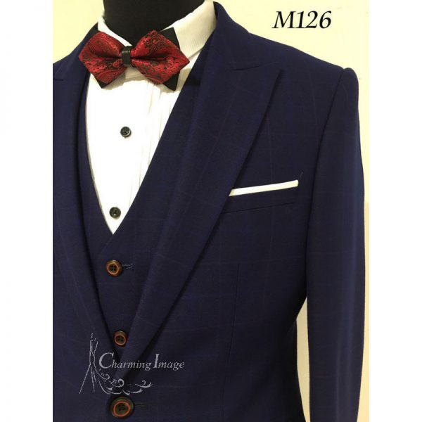 寶藍簡潔男士禮服 M126